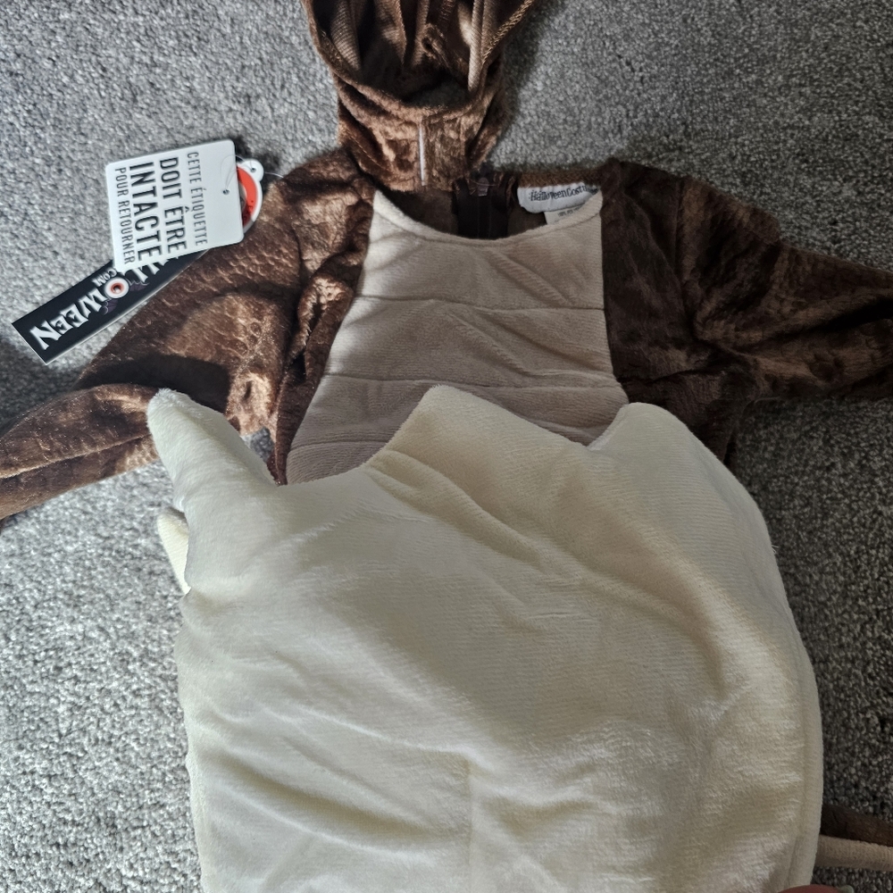 Baby Brown Triceratops Costume with Cream Egg - Unbranded - Picture 10 of 13